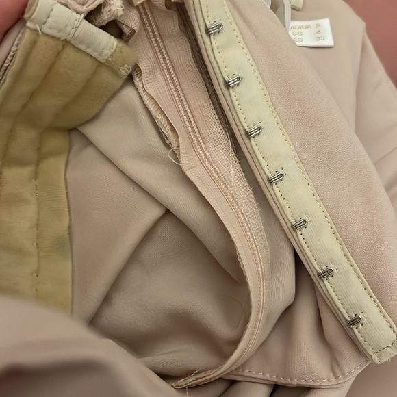 I’m just a girl tan strapless corset style top. NWT size Us 4 never worn - Picture 1 of 5